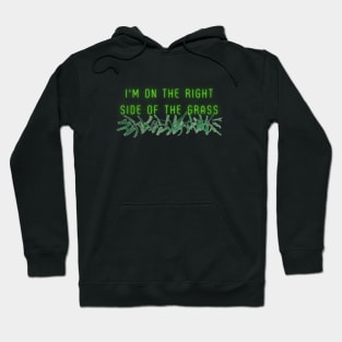 On the right side of the grass Hoodie